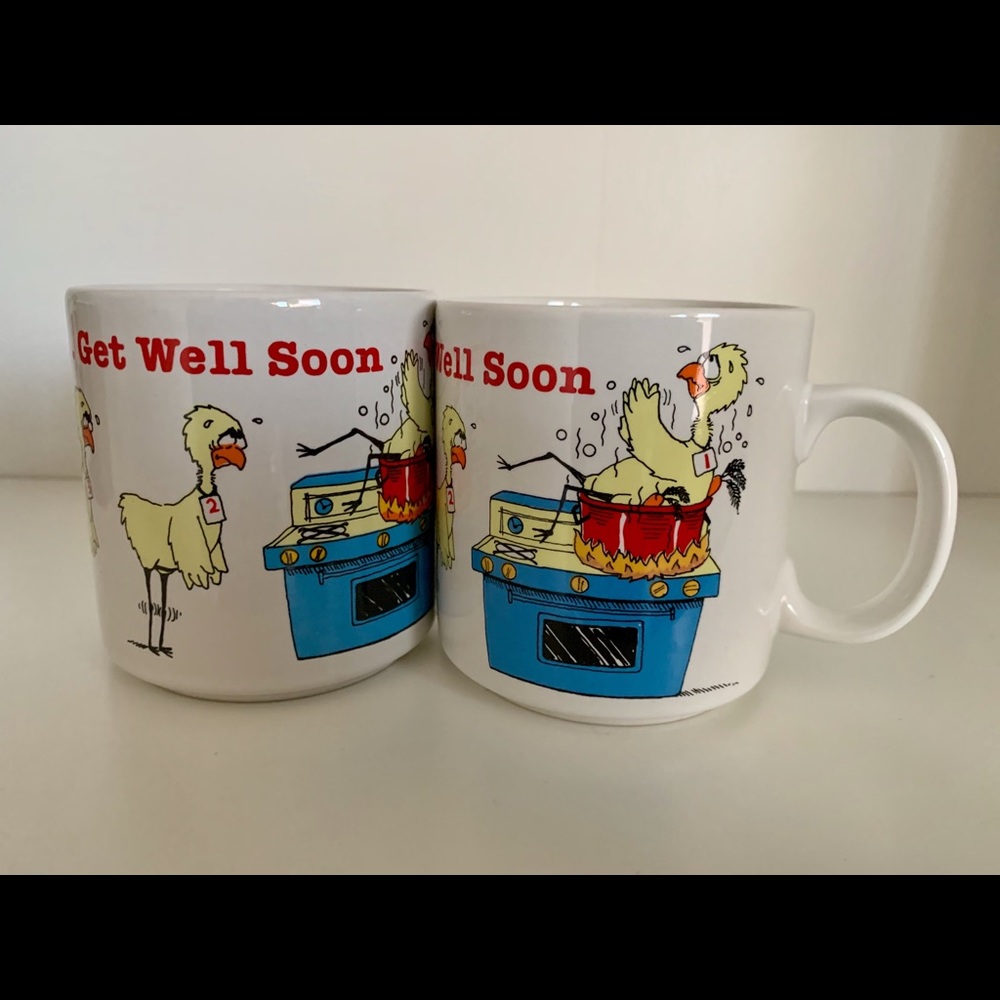 Save A Chicken ...Get Well Soon! Mug “Set of 2”